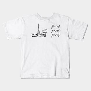 Paris Paris Paris Kids T-Shirt